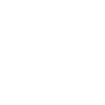 White Facebook logotype with translucent background